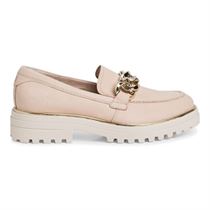 Mocassins / chaussures bateau Femme Beige Miss Boho : Mocassins