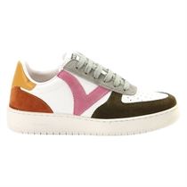 PLAZZA 1258228:Blanc/Cuir/Textile/Caoutchouc/Kaki