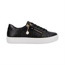 TENNIS ROMY D0916:Noir/Cuir, Synthétique/Textile/Synthétique/black