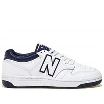 EDERLA LOW CUT BB480LV1:Blanc/Cuir/Textile/Caoutchouc/navy