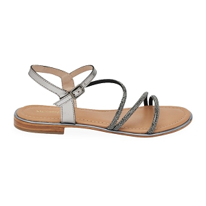 CORALIE HOCTAVY:Argent/Cuir/Cuir/Cuir/Silver