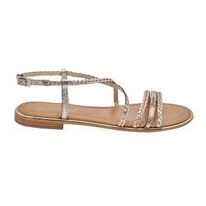 TENNIS ROMY HOMAGE:Or/Cuir/Cuir/Cuir/Gold