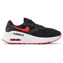 W BASKET FIERCE AIR MAX SYSTM:Noir/Cuir/Textile/Caoutchouc/Red