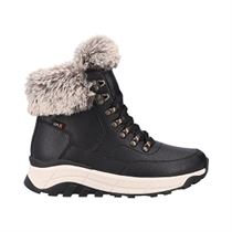 EDERLA LOW CUT W0063:Noir/Cuir/Fourré/Caoutchouc/black