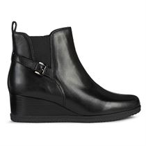 KICK LEVY D ANYLLA WEDGE:Noir/Cuir/Cuir, Textile/Caoutchouc/black