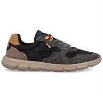 MONACO TABASCO RUN SUEDE:Bleu/Cuir/Textile/Caoutchouc/