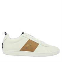 KICK COL COURTCLASSIC TWILL:Blanc/Cuir/Textile/Caoutchouc/white