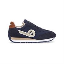 NASH FLUO SLIP CITY RUN JOGGER SQUARE:Bleu/Cuir/Textile/Caoutchouc/navy