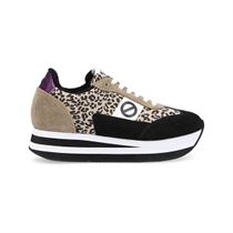 BBRITTON ROAD MID CHELSEA FLEX M JOGGER SUEDE LEO:Noir/Cuir/Textile/Caoutchouc/beige