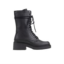 DAMIA DAFFEY:Noir/Cuir/Cuir, Textile/Synthétique/black