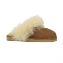 HIROMAK SUEDE EVELINA:Marron/Textile/Fourré/Caoutchouc/Marron