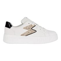 EDERLA LOW CUT J MIKIROSHI GIRL:Blanc/Cuir/Textile/Synthétique/White/White