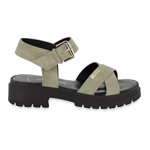 PAMPA HI TIHASUED:Vert/Cuir/Cuir, Synthétique/Caoutchouc/Sauge