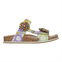 HOPILLON BRCYANO 224:Beige/Cuir, Synthétique/Cuir/Synthétique/Multicolore