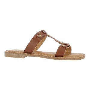 EDERLA LOW CUT ADA:Marron/Synthétique/Cuir, Synthétique/Synthétique/Caramel