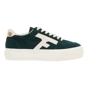 EH F TMC COL ROND UNI WALNUT PLATFORM SYN WOVEN:Vert/Velours/Textile/Caoutchouc/green combination