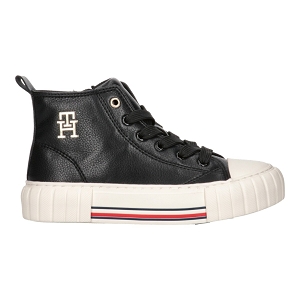 AXEL HIGH TOP LACE-UP:Noir/Synthétique/Textile/Caoutchouc/black