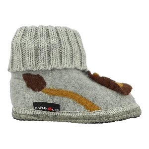 CAROLEA HUTTENSCHUH LEO:Gris/Laine/laine/Caoutchouc/Anthracite