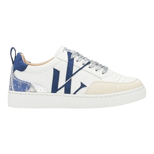 HAMUC GABRIELLA:Blanc/Synthétique/Textile/Caoutchouc/blue