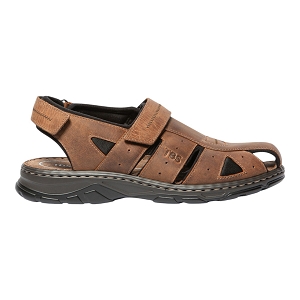 DAMIA JOCELIN:Marron/Cuir/Textile/Caoutchouc/coffee
