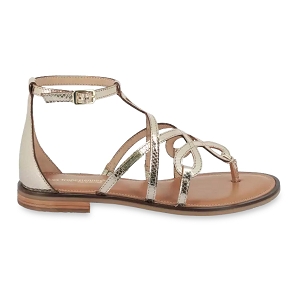 TENNIS ROMY HARABESQUE:Or/Cuir/Cuir/Caoutchouc/Or