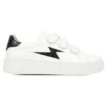 40711 ELSA:Blanc/Cuir/Textile/Caoutchouc/Noir