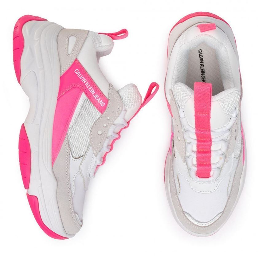 Calvin klein jeans femme maya rose fluo1019704_4 sur voshoes.com