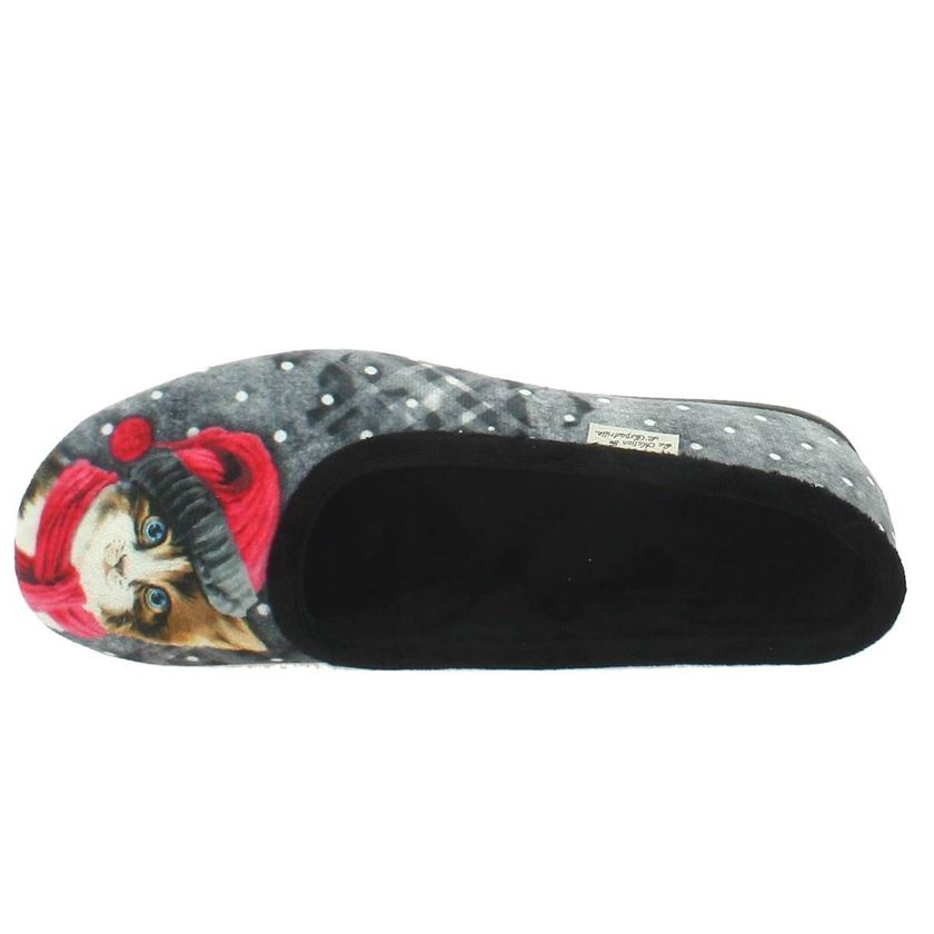 Maison de l espadrille femme chat bonnet noir1035701_4 sur voshoes.com