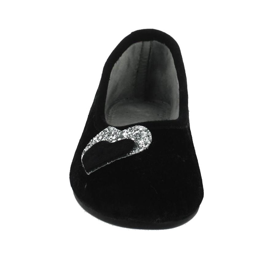 Maison de l espadrille femme coeur dargent noir1036001_4 sur voshoes.com