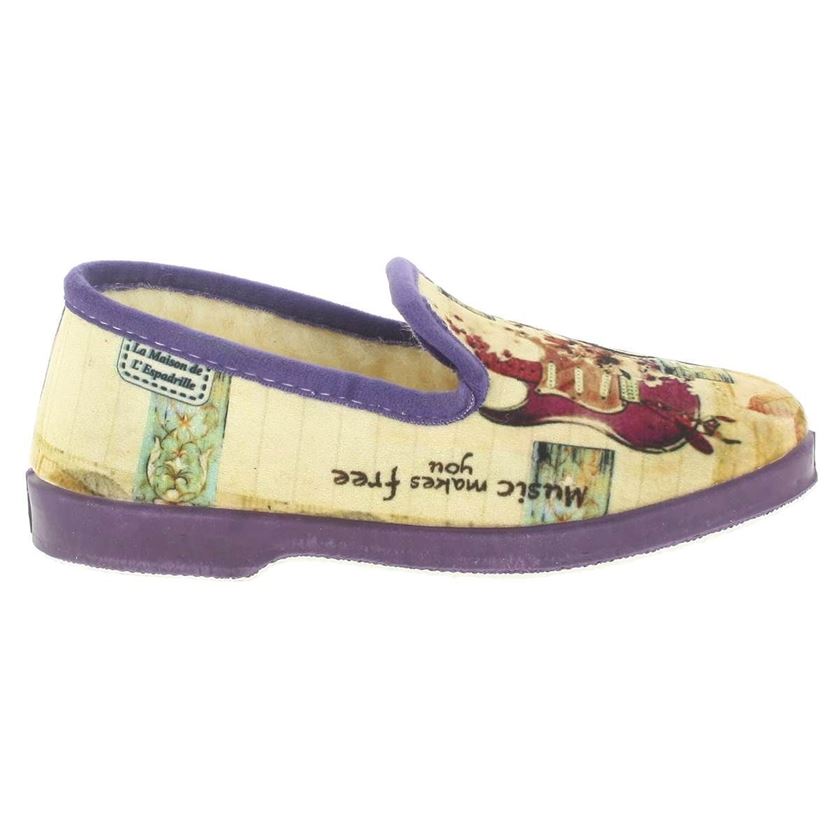 femme Maison de l espadrille femme music violet