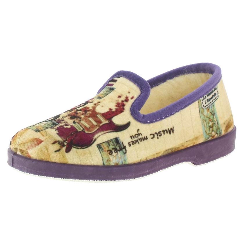 Maison de l espadrille femme music violet1036301_2 sur voshoes.com