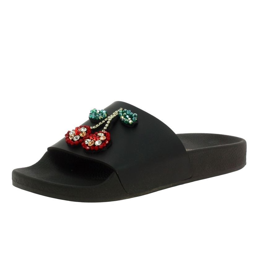 The white brand femme jewel patch cherrys noir1049701_2 sur voshoes.com