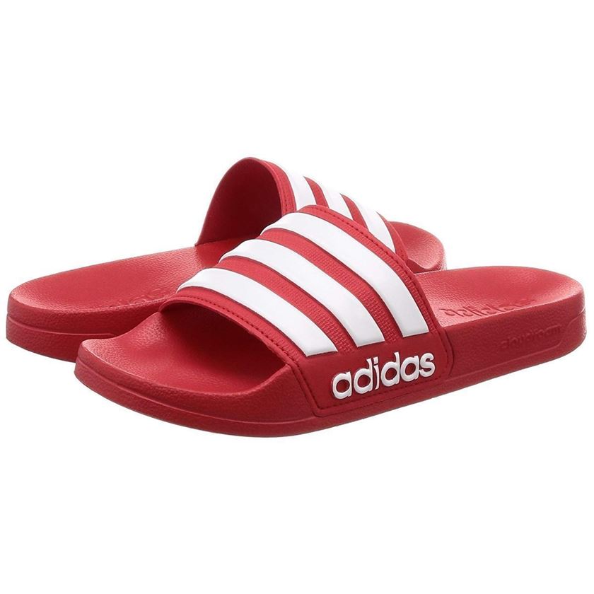 Adidas femme adilette shower rouge1072201_3 sur voshoes.com