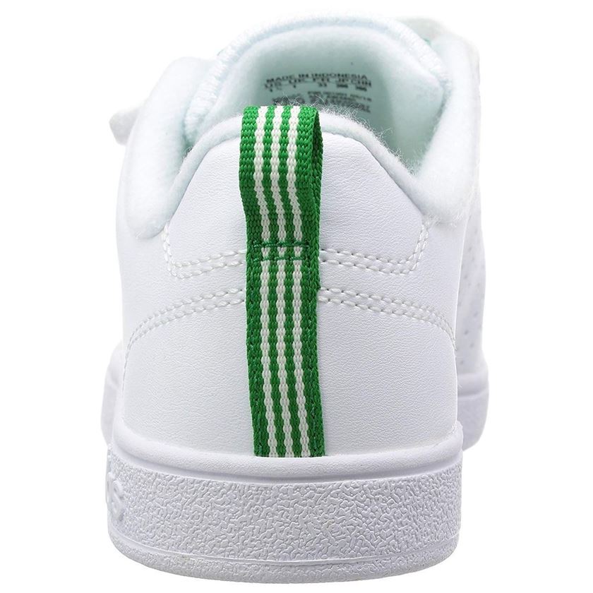 Adidas garcon advantage clean vlc blanc vert1073201_4 sur voshoes.com