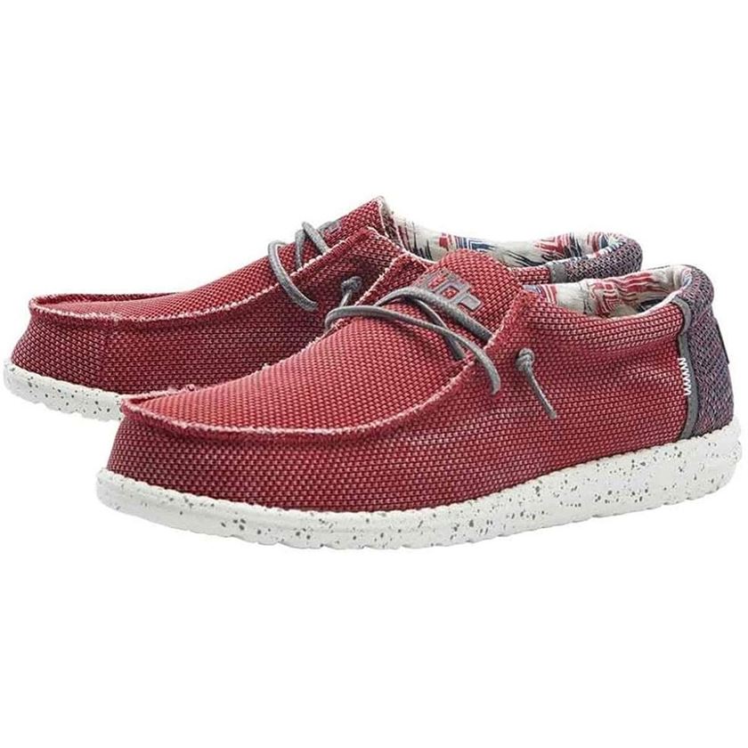 Hey dude homme wally washed rouge1075703_2 sur voshoes.com