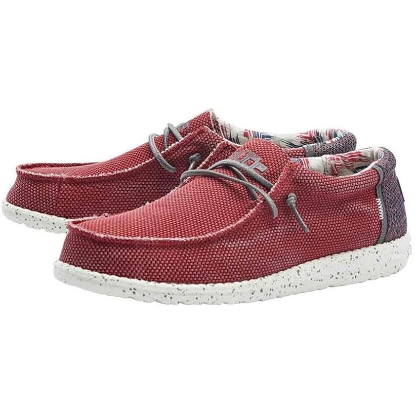 Hey dude homme WALLY WASHED rouge1075703_2 sur voshoes.com