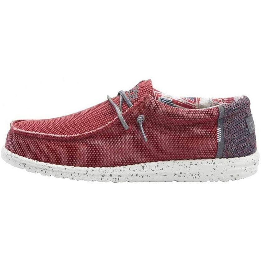 Hey dude homme wally washed rouge1075703_3 sur voshoes.com