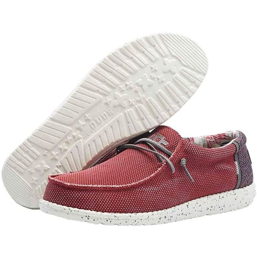 Hey dude homme wally washed rouge1075703_4 sur voshoes.com