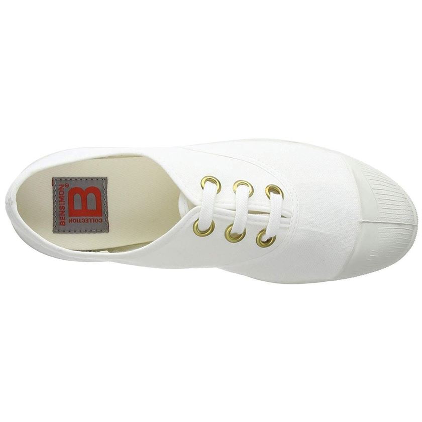 Bensimon femme golden eyelets blanc1075901_6 sur voshoes.com