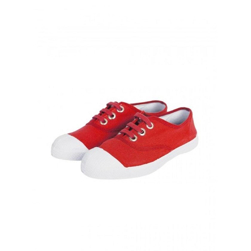 Bensimon femme golden eyelets rouge1075903_2 sur voshoes.com