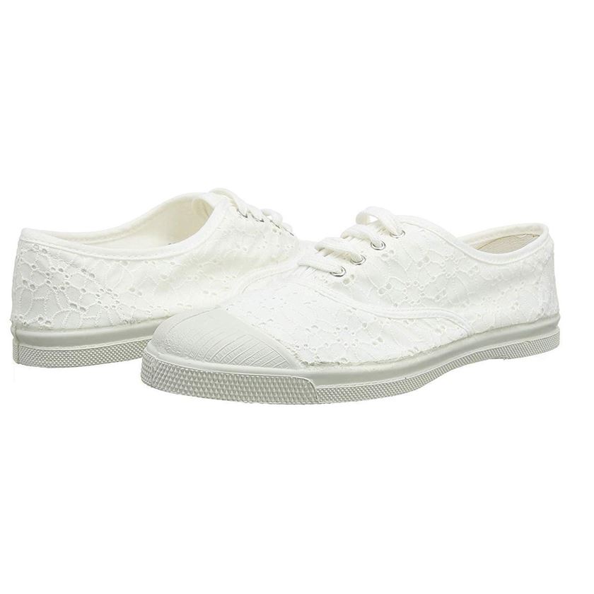 Bensimon femme broderie anglaise blanc1076001_3 sur voshoes.com