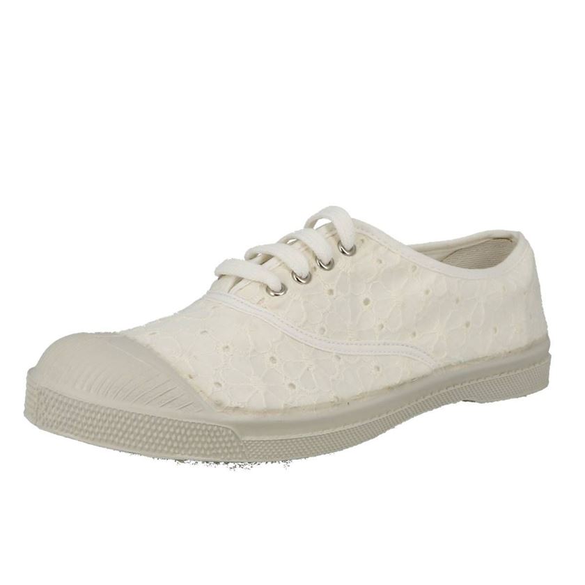 Bensimon femme broderie anglaise ecru1076003_2 sur voshoes.com