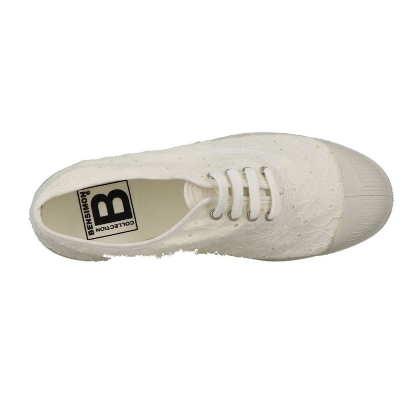 Bensimon femme broderie anglaise ecru1076003_5 sur voshoes.com