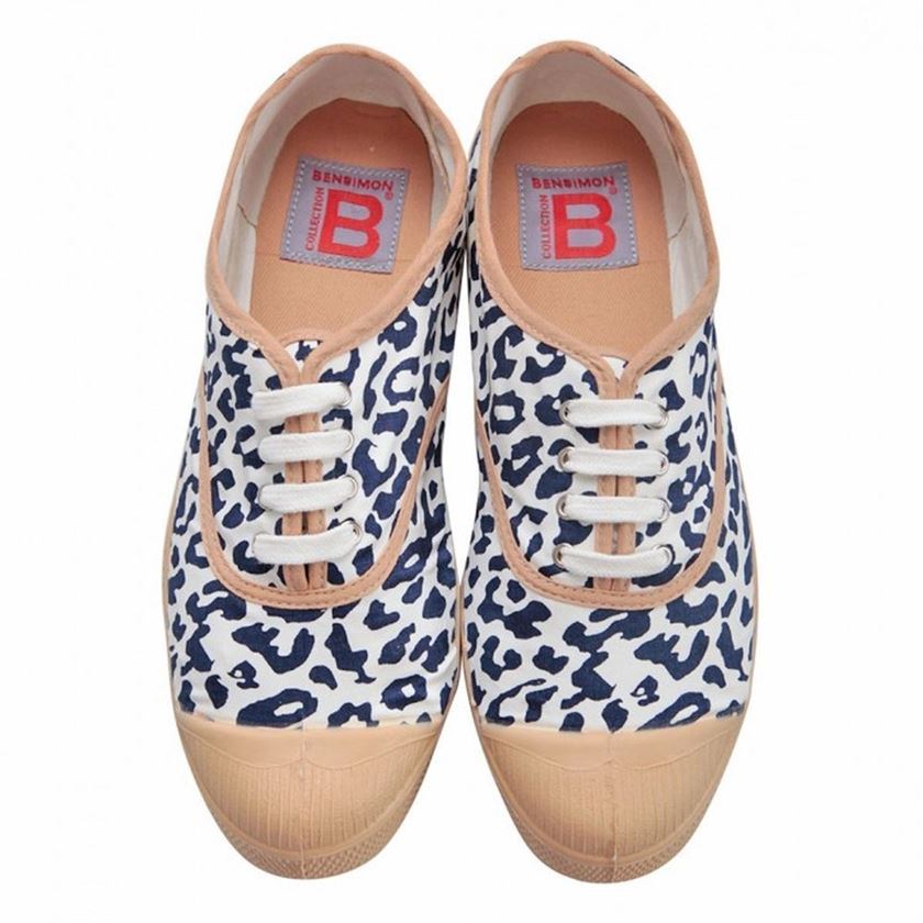 Bensimon femme panthere blanc1076101_3 sur voshoes.com