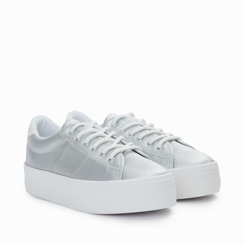 No name femme plato sneaker uranus argent1079901_2 sur voshoes.com