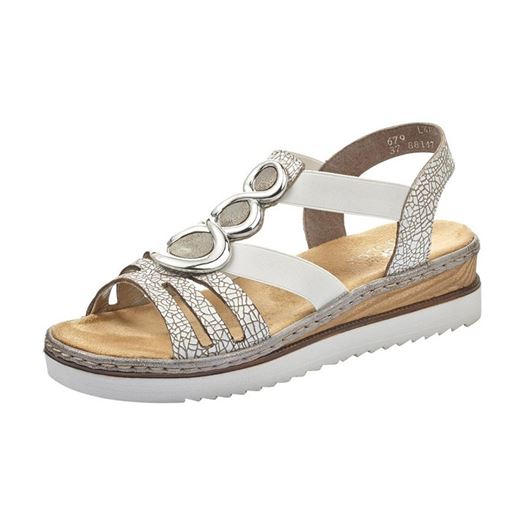 Rieker femme 679l4 blanc1084403_2 sur voshoes.com