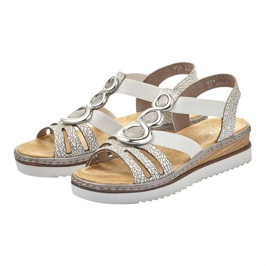 Rieker femme 679l4 blanc1084403_3 sur voshoes.com