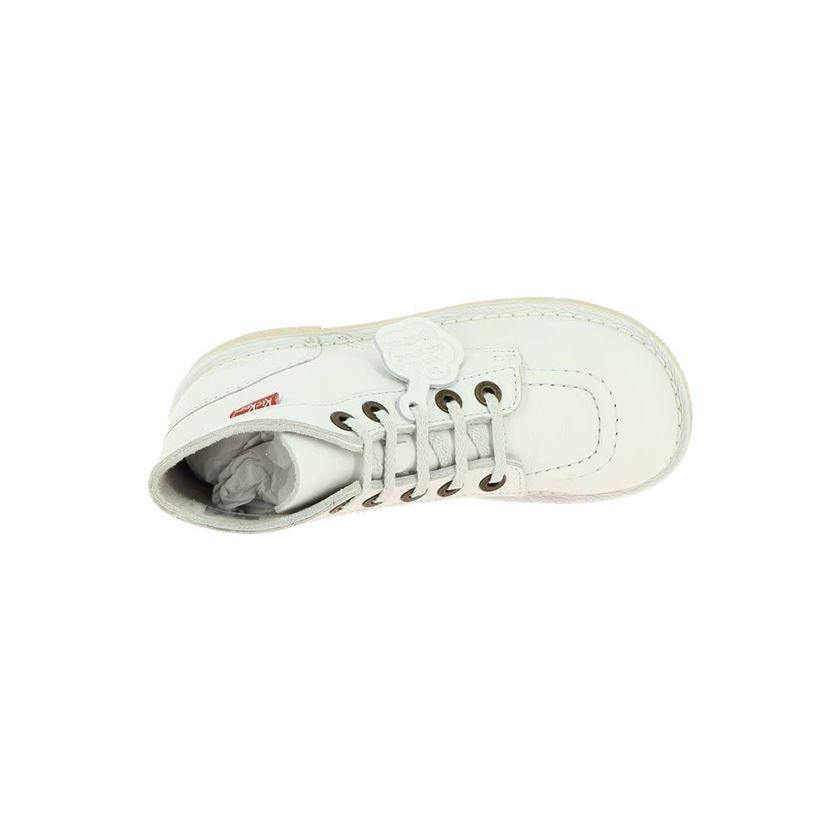 Kickers femme kick col blanc1090404_6 sur voshoes.com