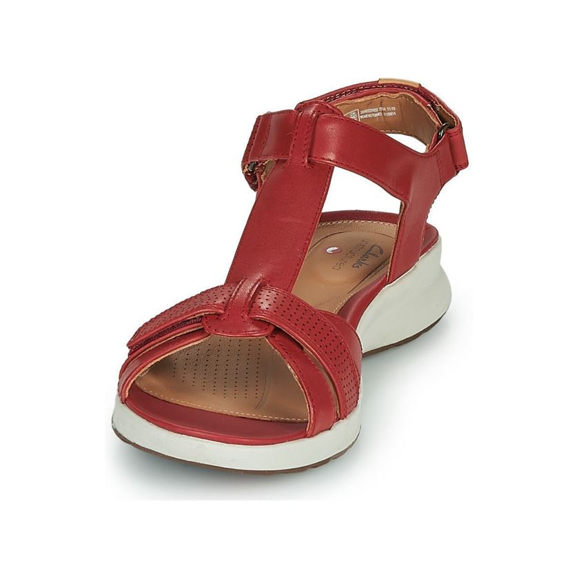 Clarks femme un adorn vibe rouge1107403_3 sur voshoes.com