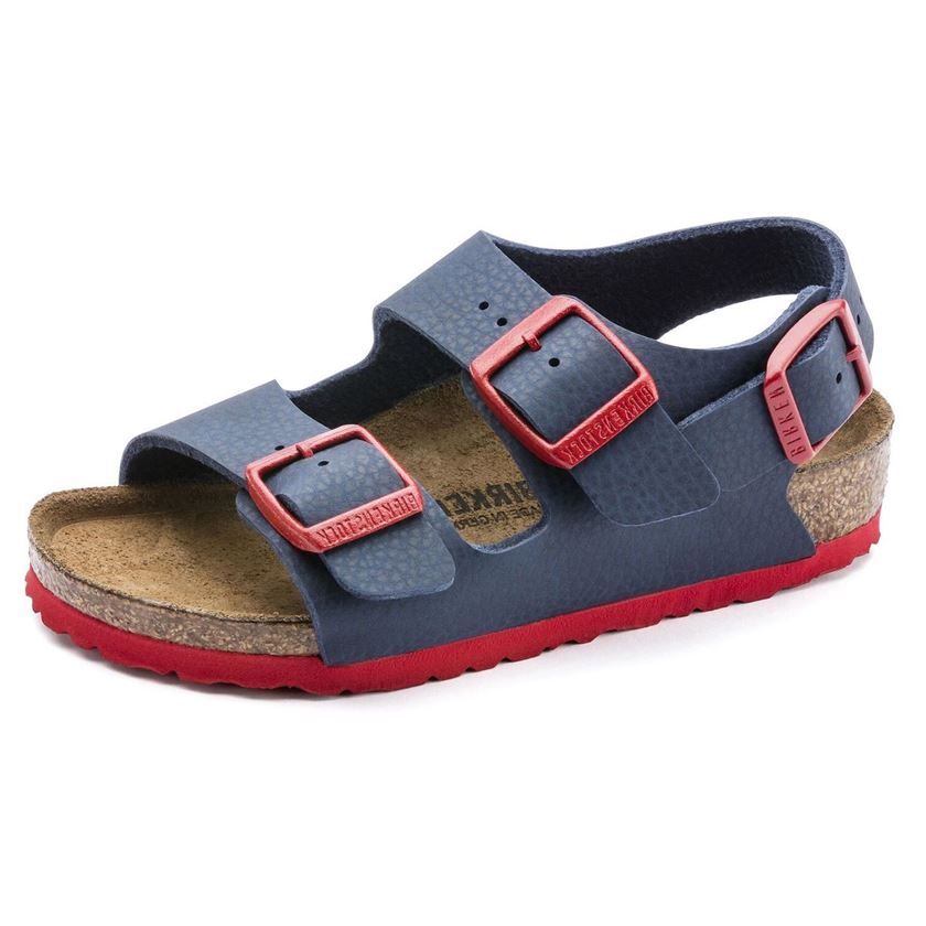 Birkenstock garcon milano bleu1111802_2 sur voshoes.com